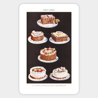 Fancy Cakes, from Mrs. Beeton's Book of Household Management Sticker